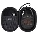 LTGEM Case Compatible with JBL Clip 4/5 Ultra Portable Waterproof Dustproof Bluetooth Speaker, Black