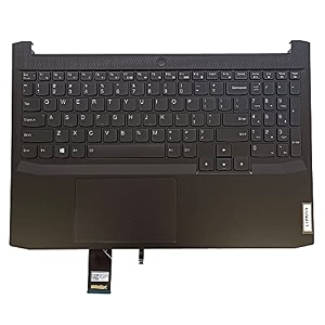 replacement for lenovo ideapd gaming 3-15ach6 3-15ihu6 82k2 yoga 13alc7 laptop upper case palmrest backlit keyboard touchpad assembly part 5cb1d04600 black