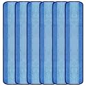 24 Inch Microfiber Commercial Mop Refill Pads for Wet or Dry Floor Cleaning (Pack of 6)