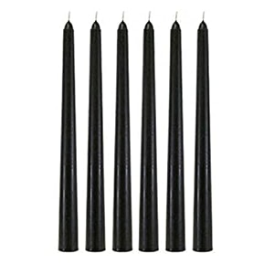 taper candle ltyne candle spell candle wax candle long candle pack of 6  black