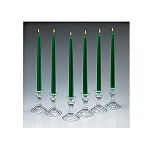 taper candle ltyne candle spell candle wax candle long candle pack of 6  green