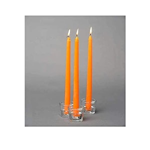 taper candle ltyne candle spell candle wax candle long candle pack of 6  orange