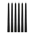 Taper Candle LTYNE Candle Spell Candle Wax Candle Long Candle (Pack of 6 ) (Black)