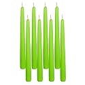 Candle (Pack of 6) - Light Green - Medium Taper Candle for Indoor Use - Modern Style - Wedding Occasion