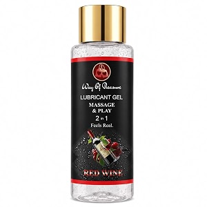 way of pleasure lube flavoured lubricant gel-50mlwater based lubered wine