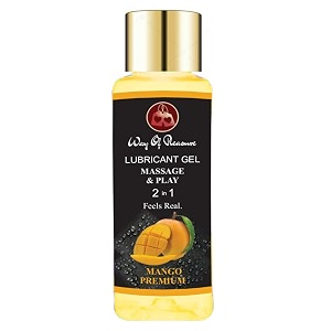 way of pleasure lube flavoured lubricant gel water based lube mango premium flavor pack 3