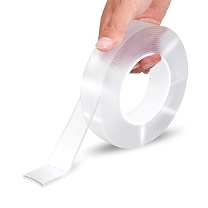 3 meter double sided tape - adhesive silicone tape heavy duty heat resistant multi-functional removable washable reusable anti-slip gel nano grip tape 2 mm