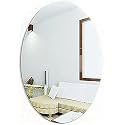 Oval Shape Adhesive Mirror Sticker for Wall on Tiles Bathroom Bedroom Living Home House