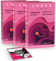Lubex 6 in 1 Extra Time Condoms with Disposable Bags - Strawberry Flavour Condom (Set of 3, 36 Sheets)