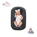 Lucakuins Baby Lounger for Infants 0-12 Months, Bionic Design Baby Lounger Soft Organic Cotton Breathable Lounger, Newborn Babies Essentials Gifts