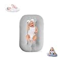 Lucakuins Baby Lounger for Infants 0-12 Months, Bionic Design Baby Lounger Soft Organic Cotton Breathable Lounger, Newborn Babies Essentials Gifts