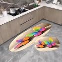 Lucario Kitchen Mat Bedroom Living Room Decoration Long Bedside Carpet Hallway Balcony Floor Carpet Non-Slip Bath Mat (Beige MAT)