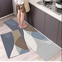 Lucario Kitchen Mat Bedroom Living Room Decoration Long Bedside Carpet Hallway Balcony Floor Carpet Non-Slip Bath Mat (Leaf MAT)