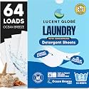 Lucent Globe Laundry Detergent Sheets (64 Sheets - Ocean Breeze)