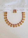 Lucentarts Jewellery Alloy Gold-plated Ruby Red Jewel