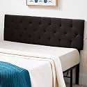 Lucid Mid-Rise Upholstered Headboard Diamond Tufted Black