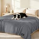 Luciphia Waterproof Blanket for Large Dog, Reversible Sherpa Couch Cover