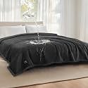Luciphia Waterproof Blanket for Large Dog, Reversible Sherpa Bed Cover