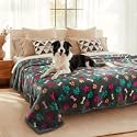 Luciphia Waterproof Dog Blanket Reversible Sherpa Fleece