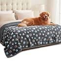 Luciphia Waterproof Dog Blanket Reversible Sherpa Fleece