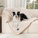 Luciphia Waterproof Dog Blanket, Reversible Sherpa Fleece for Couch Cover