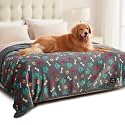 Luciphia Waterproof Dog Blanket Reversible Sherpa Fleece