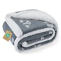 Luciphia Waterproof Dog Blanket Reversible Sherpa Fleece