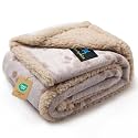 Luciphia Waterproof Dog Blanket Reversible Sherpa Fleece