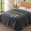 Luciphia Waterproof Dog Blanket, Washable Reversible Flannel Pet Throw
