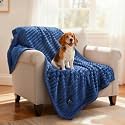 Luciphia Waterproof Dog Blanket, Washable Reversible Flannel Pet Throw