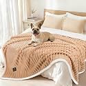 Luciphia Waterproof Dog Blanket, Washable Reversible Flannel Pet Throw