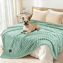 Luciphia Waterproof Dog Blanket, Washable Reversible Flannel Pet Throw