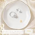 LUCKINEE Ceramic Jewelry Tray Round Ring Dish Trinket Dish Gifts for Women
