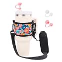 LUCKINEE Tumbler Holder with Strap Water Bottle Strap for Stanley Cup