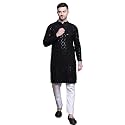 Lucknow Chikan Men39s White Pure Cotton Kurta