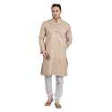LUCKWIN Handloom Blend Kurta Pyjama Set for