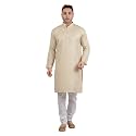LUCKWIN Handloom Blend Kurta Pyjama Set for