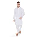 LUCKWIN Men39s Cotton chikankari Regular Fit Kurta