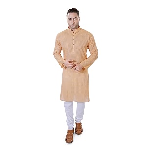 LUCKWIN Mens Regular Fit Cotton Kurta Pyjama