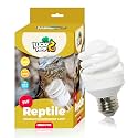 LUCKY HERP Mini UVA UVB Reptile Light 10.0 9W, UVB Bulb for All Desert Dwelling Reptiles, Compact Fluorescent Reptile UVB Bulb for Turtle, Bearded Dragon, Lizard, Gecko etc.