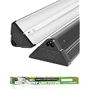 LUCKY HERP T5 Reptile Light Fixture Combo Kit 54W (New Upgrade), UVB Reptile Light Fixture with Desert UVB 10.0 46" Fluorescent Tube, UVA UVB Reptile Light for Lizard, Bearded Dragon, Tortoise