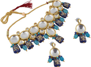 Lucky Jewellery Copper Gold-plated Multicolor Jewellery Set