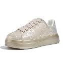 LUCKY STEP Rhinestone Platform Sneakers for Women