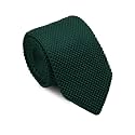Luckyvestir Knit Ties for Men Solid Color Skinny Tie Knitted Necktie Formal Business Wedding Graduation Dinner