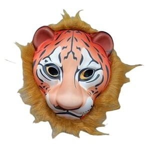 animal face mask for halloween animals kids children young adults party-goers - unisex kids - foam jungle animal mask - pack of 1