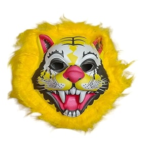 animal face mask for halloween animals kids children young adults party-goers - unisex kids - foam jungle animal mask - pack of 1