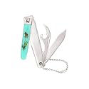 luella Bell Nail Cutter Finger Nail Cutter Toenails Stainless Steel for Men's and Women (Multicolor) (red)