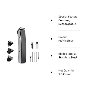 luella trimmer ns-216 rechargeable cordless men trimmer shaver machine for beard amp hair styling for men multi-color 3 extra clips