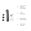 Luella Trimmer NS-216 Rechargeable Cordless Men Trimmer Shaver Machine for Beard & Hair Styling For Men (Multi-color), 3 Extra Clips