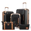 5 Piece Luggage Sets Hardshell Carry-on Suitcase Set